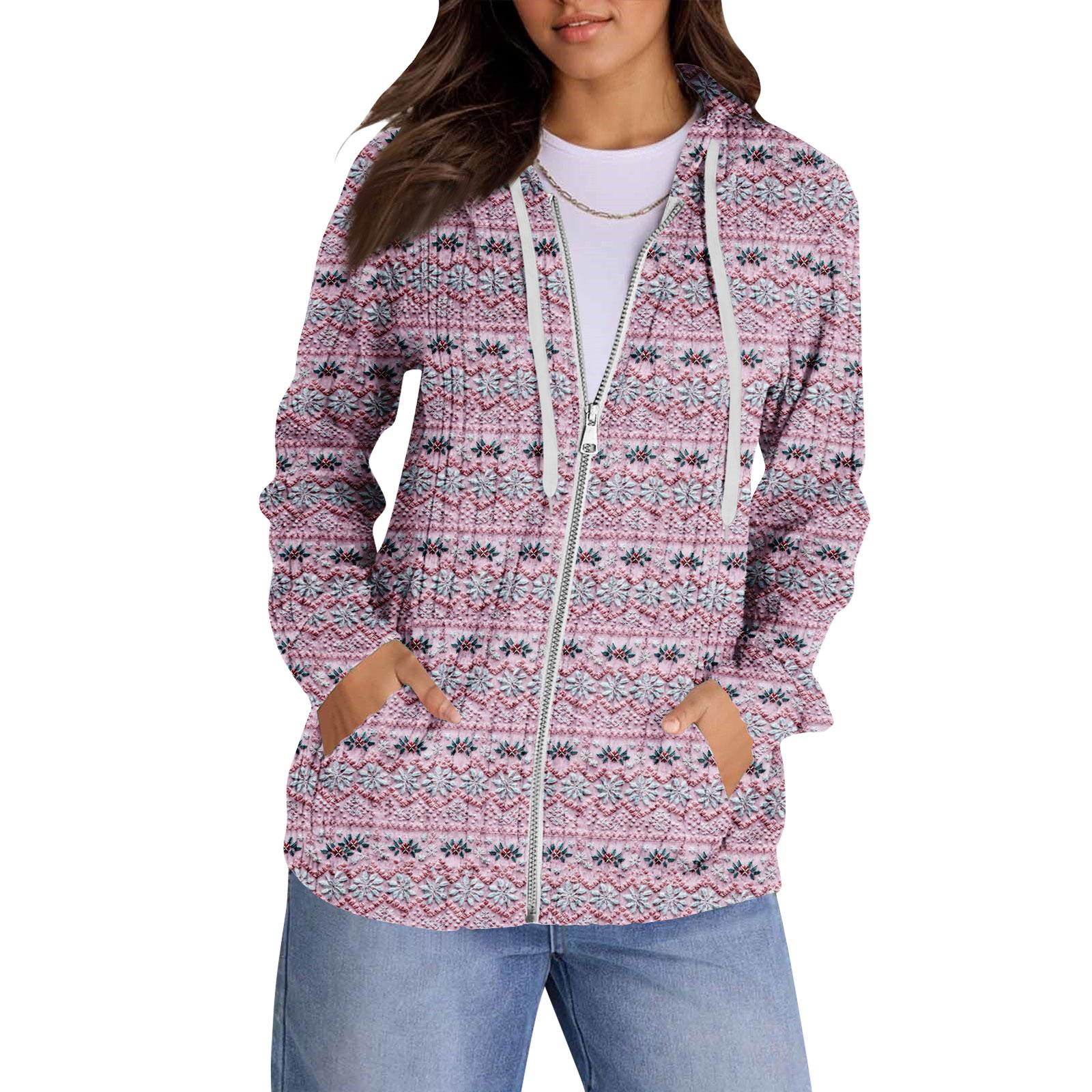 

Толстовки с капюшоном для женщин, модные топы, повседневная осенняя мода, свитшот с длинным рукавом и карманами, легкий пуловер M розовый