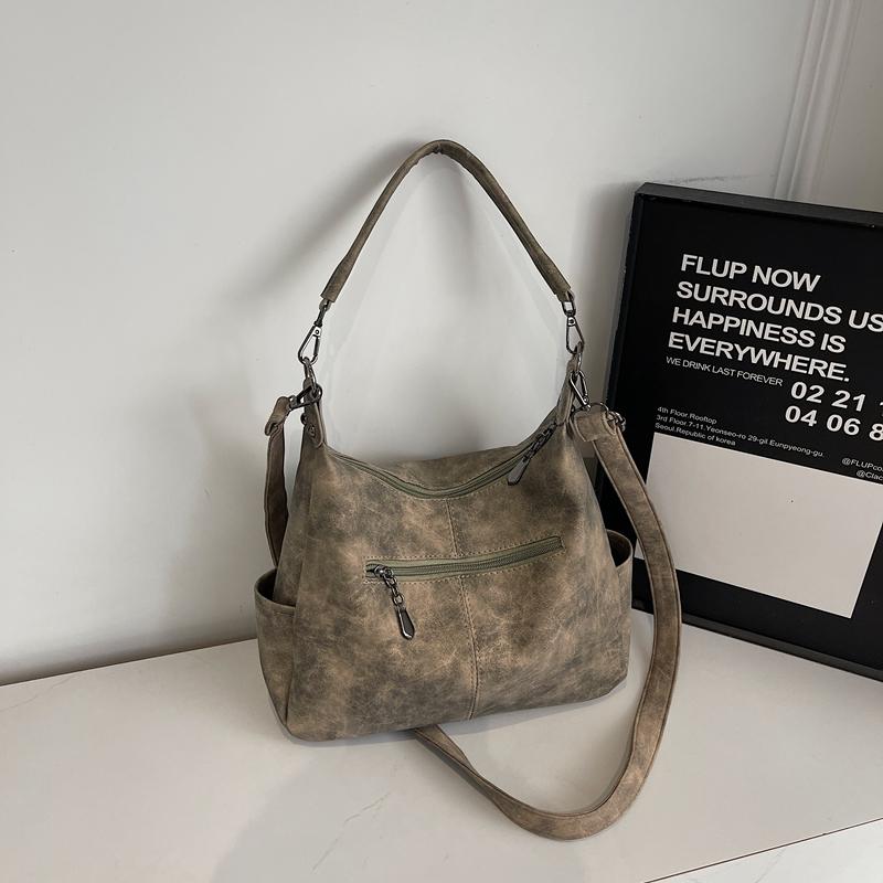 Damen PU Schultertasche Tragetasche Trendige Crossbody-Tasche für den täglichen Gebrauch, die Arbeit und Freizeit