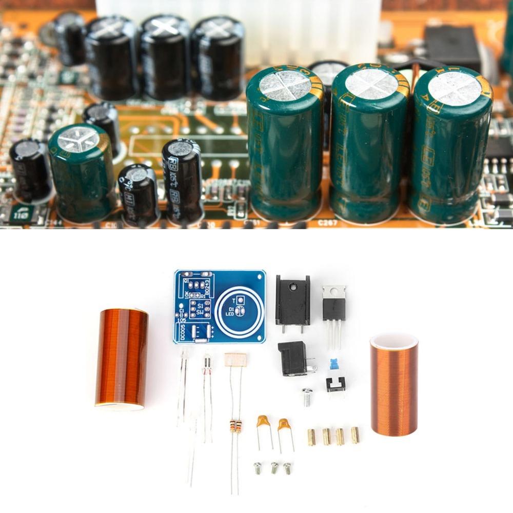 DC12V Mini Coil High Voltage LED Spark Module Electronic DIY Kit  Soldering Practice