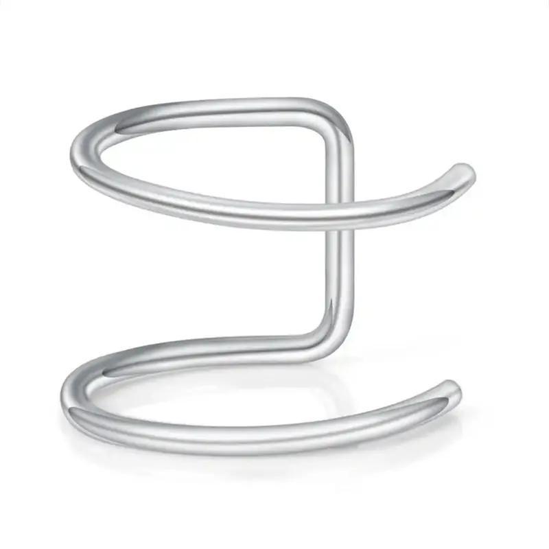 Lip Clip, Lip Ring, Earclip, Stainless Steel Personalized Free Piercing, Fake Stud Earrings, Atmosphere, Earbone Clip, Piercing Jewelry