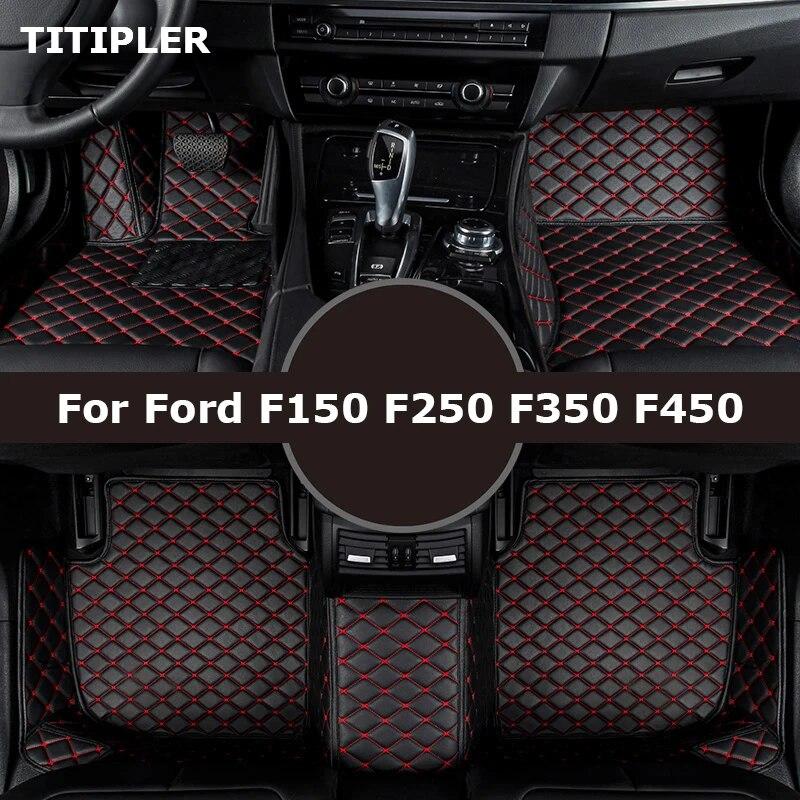 

TITIPLER Car Floor Mats For Ford F150 F250 F350 F450 Foot Coche Accessories Carpets