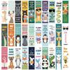 30 fogli Segnalibri Serie Animali dei Cartoni Animati Semplice Portatile Artistico Creativo Materiale Carta da Lettura Segnalibri Fai da Te