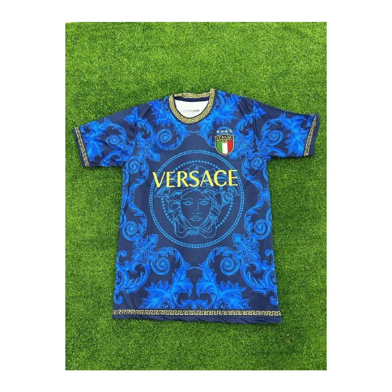 

Джерси сборной Италии, специальный дизайн, футбольная рубашка нового сезона 2023/24, синяя Ver Sace