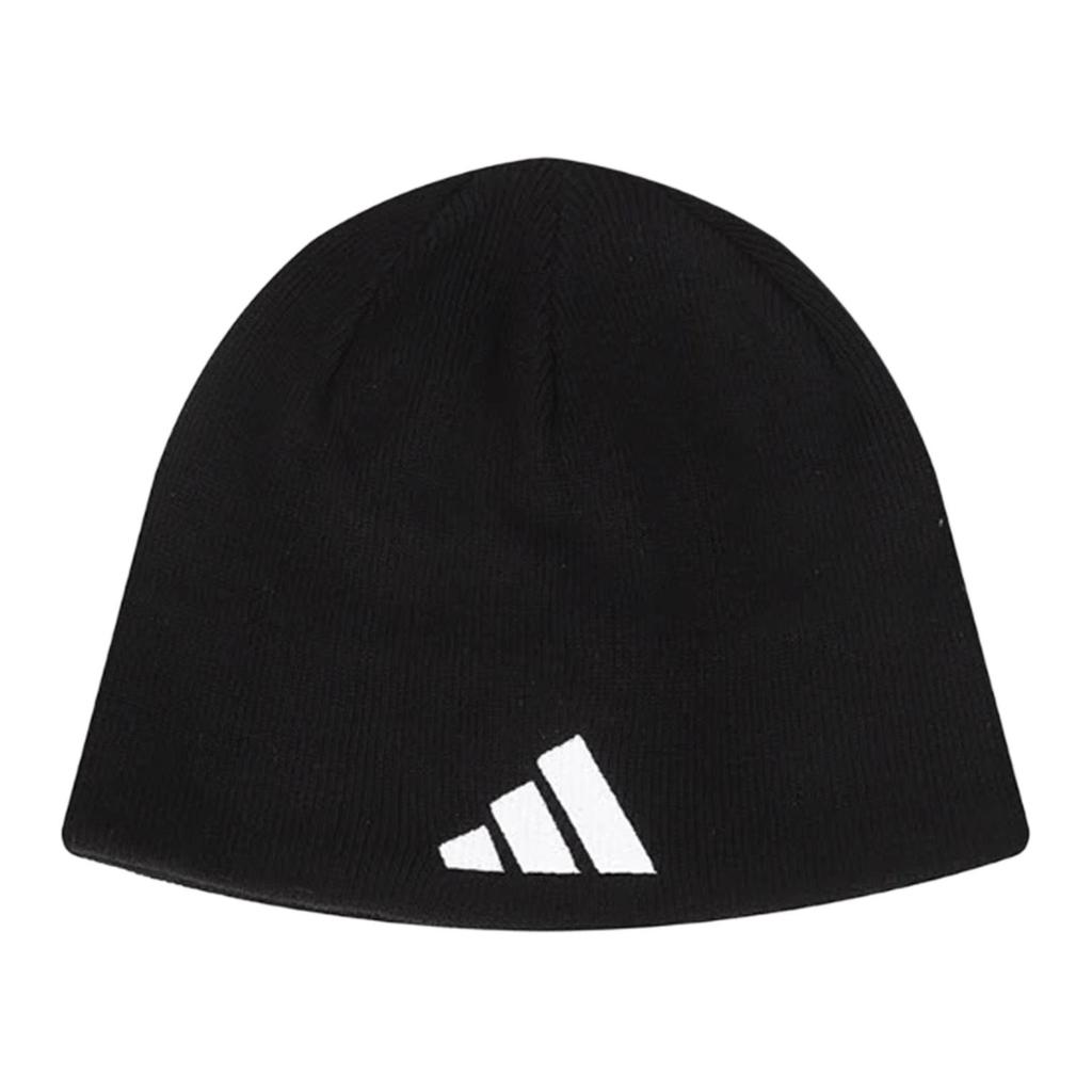 adidas Logo Embroidered Warm Casual Acrylic Yarn Hat Unisex Hats Black JY7996