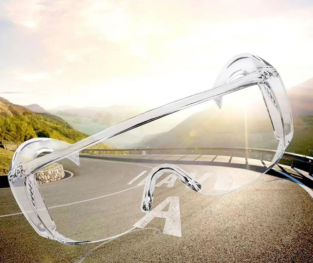 Clear Safety Glasses, Splash Proof Goggles with Anti Fog, Lab Protective Goggles, Lightweight Protective Eyewear Over Glasses