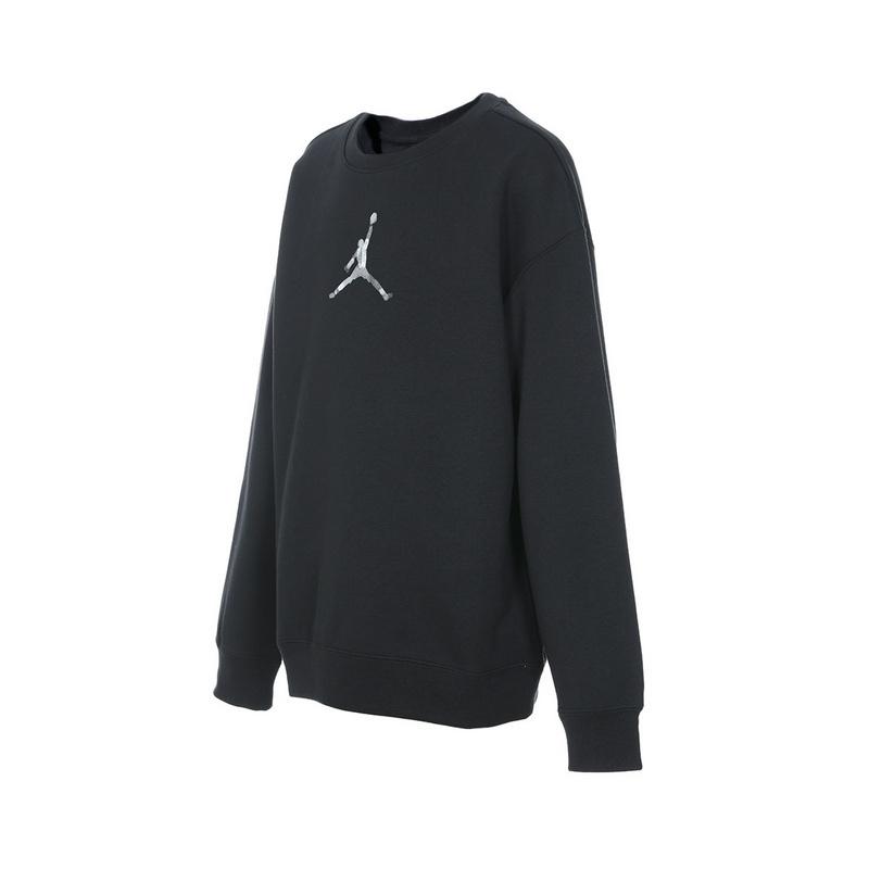 Jordan Anti-Gravity Machines Logo Long Sleeve Crew Neck Sweatshirt Kids Tops Black FZ6145-010