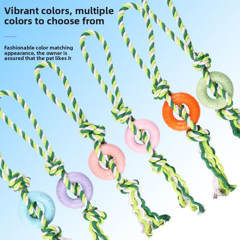 Pet Toys, Cotton Rope, Dog Pen, Drawstring, Durable Teeth, Rope Knot, Training, Self-entertainment and Boredom Dog Toys