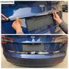 Rear Trunk Tail Gate Door Strip Overlay Decoration Cover Trim Stainless Steel Accessories Exterior For Tesla Model 3 2018 -