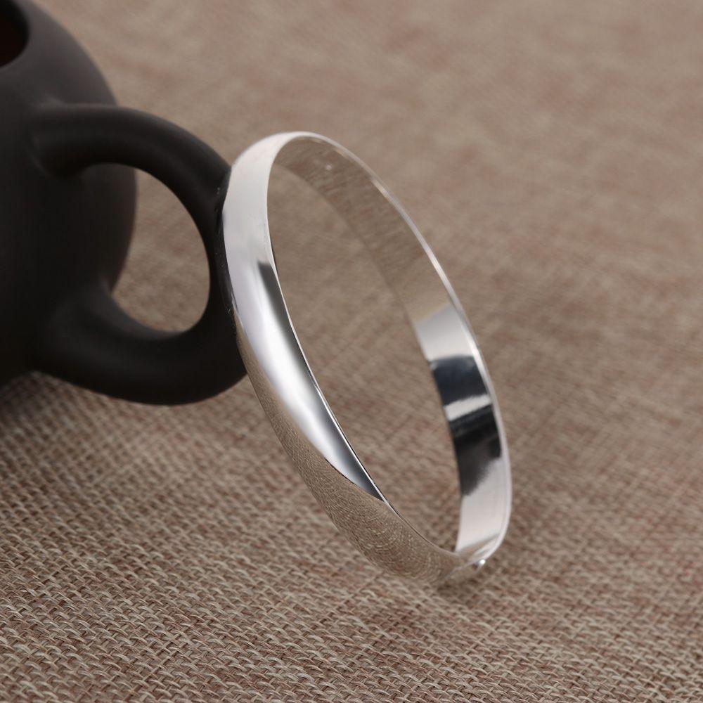 Luxury Design Women's 925 Sterling Silver Adjustable Open Mouth Dull Polish Bracelet Fashion Jewelry Valentines Gift Trendy