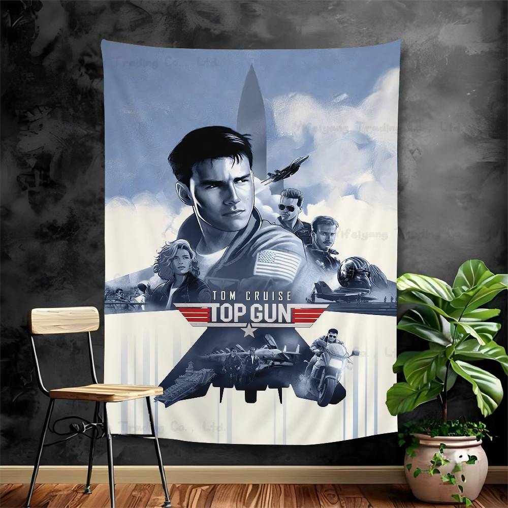 2022 Top Gun Maverick Modern Movie Hanging Bohemian Tapestry Bohemian Wall Tapestries Mandala Cheap Hippie Wall Hanging 74x94cm(29x37in)