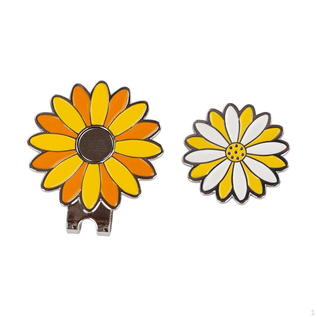 Decorative Golf Ball Marker with Hat Clip, Portable Pocket Accessory, Multifunctional And