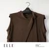 ELLE Tie-Strap Stand Collar Sleeveless Top