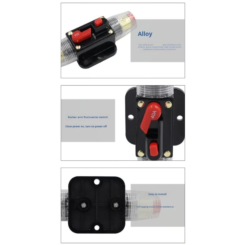 Waterproof Car Stereo Circuit Protection Box With Automatic Resetting Function And Corrosion Resistant Materials