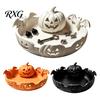 Matte Texture Ornament 3D Printed Pumpkin Jewelry Holder, Spooky Halloween Trinket Tray for Keys, Themed Party Supplies Rings, Earrings, Decorative