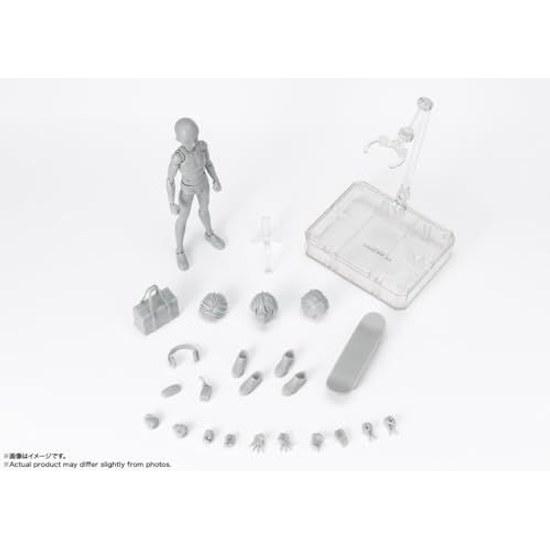 TAMASHII NATIONS S.H. Figuarts Body-kun - School Life Edition DX SET (Gray Color Ver.) Approximately 135mm PVC ABS Movable Figure