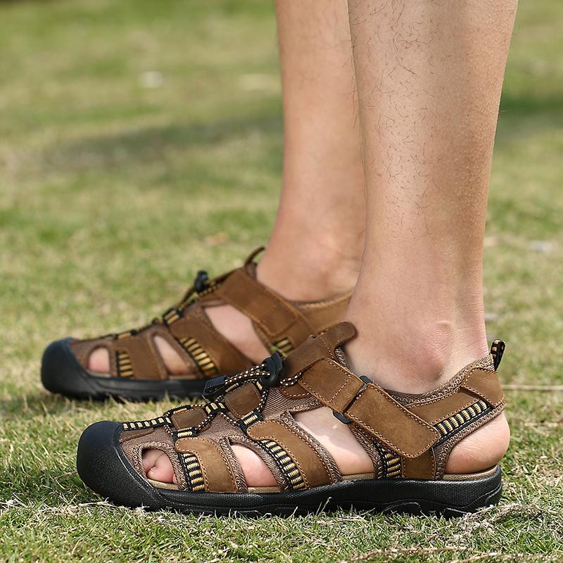 Herren Allround Slipper Atmungsaktiv Luxusmarke Outdoor Sandalen Sommer Neu Herren Sandalen Trekking Casual Strandschuh Größe 38-48