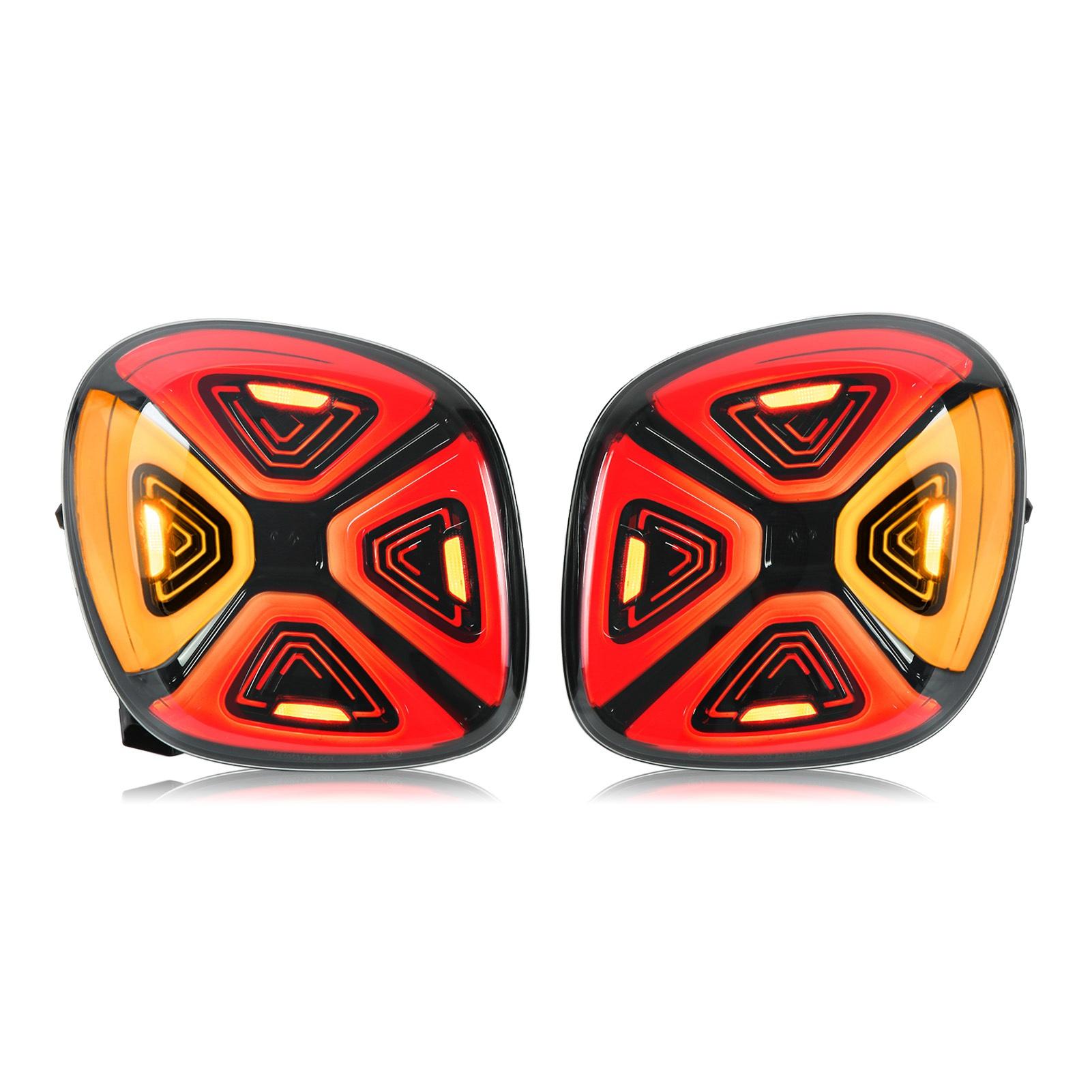 

Полностью светодиодные задние фонари в стиле фейслифтинга с заменой приветственного света для Smart Fortwo Forfour 453 прозрачный