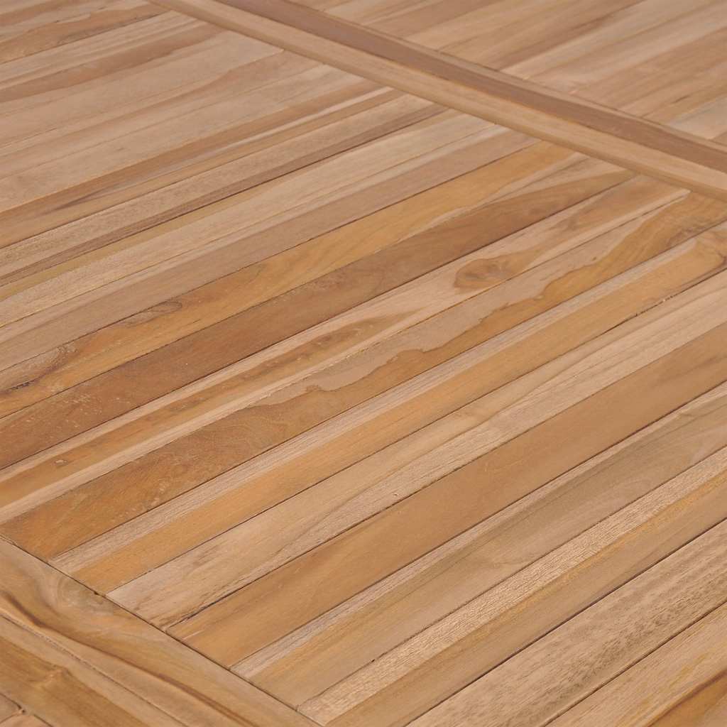 Garden Table 200 x 100 x 77 cm Solid Teak Wood