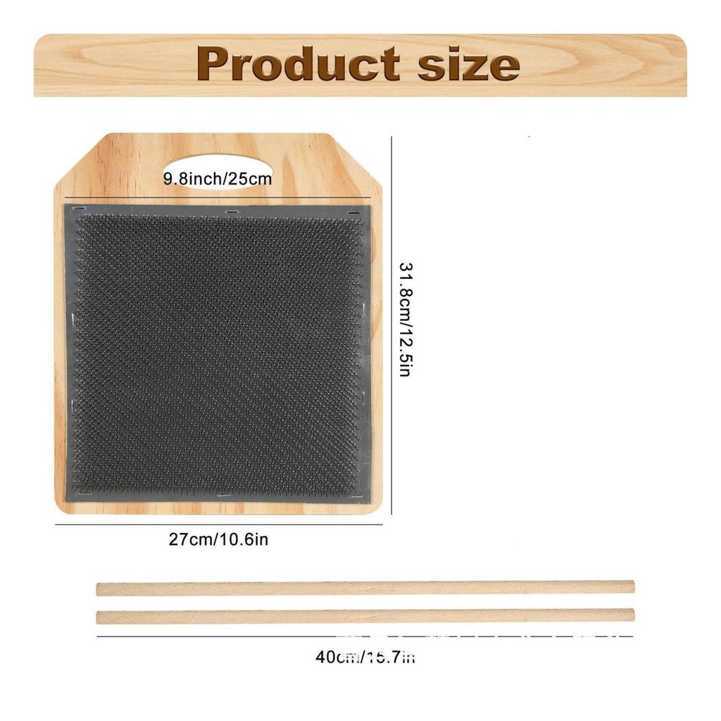 Carding Board Wooden Wool Blending Set Portable DIY