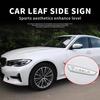 Car Sticker 2025 Hot 2Pcs 3D Metal Car Body Sticker Trunk Decorative Badge Emblem Decal Accessories For Tesla Model 3 Y S X 2021