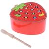 Wooden Magnet Fruit Bug Game Toy, Montessori Intellectual Game, Kids Toddler Developmental Toy-