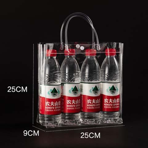 12pcs StoBag Clear PVC Gift Bags With Handles For Small Gifts Party Favor Candy Cake Cookie Packaging And Retail Display