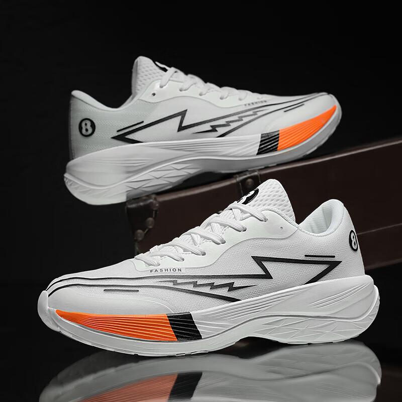 Zhijing 2nd generation pro running shoes men's ultra-light shock absorption professional sports exam youth racing carbon board sports shoes