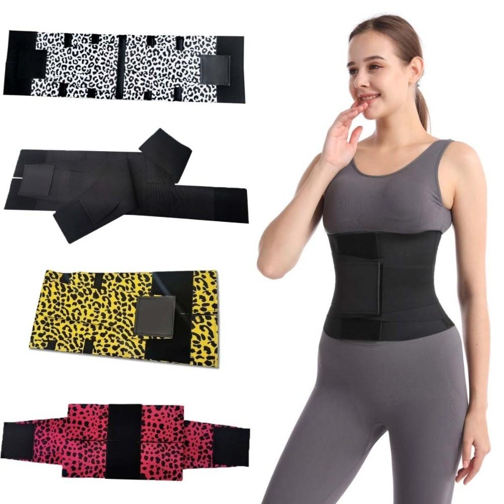 Leopard Print Waist Trainer Compressed Slimming Shapewear Simple Postpartum Body Shaper  Fitness