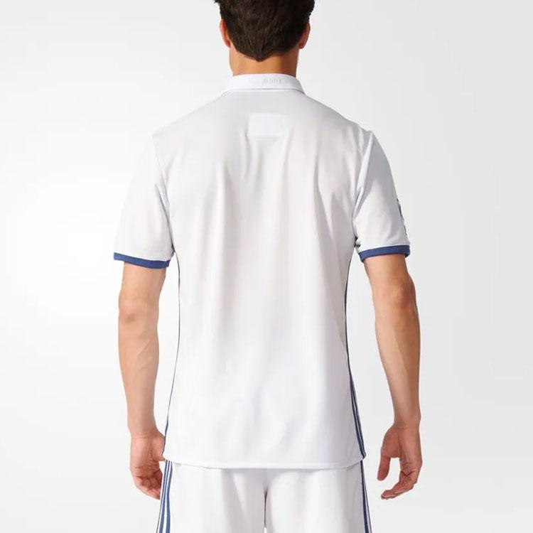 Adidas Real Madrid 2016-2017 Home Fan Edition Jersey With Letter Logo Stripes Men Jersey White S94992