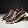 Handmade Genuine Leather Men Shoes Comfortable Casual Shoes For Men Loafers Moccasins Men Flats Shoes Driving Shoes Large Size 38-46