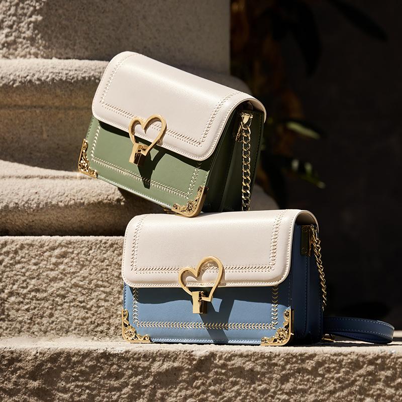 Mrs. Qiao's Popular Bag 2025 New High-end Qixi Festival Gift Crossbody Bag Women's Genuine Leather Chain Small Square Bag