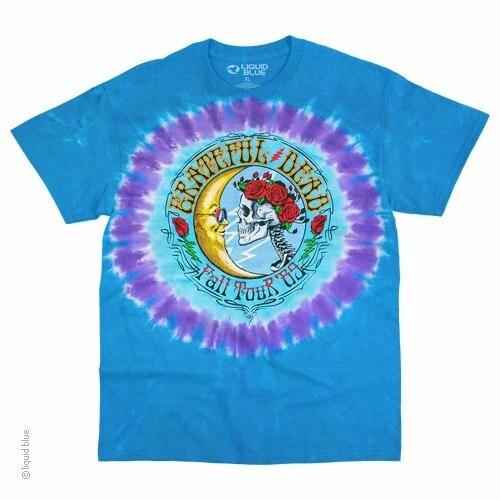 

New GRATEFUL DEAD Lunar Dead LICENSED BAND T Shirt Fall 89 Tour L