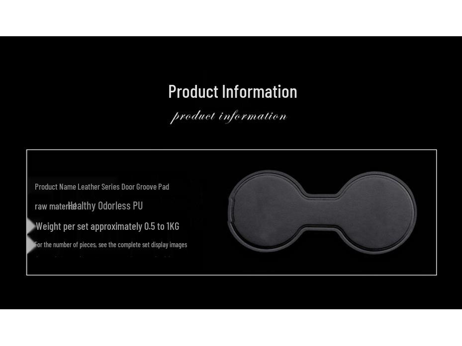 Wuling Baojun Leather Door Groove Mats & Cup Holder Interior Accessories