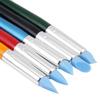 5pcsCelsiusset Silicone Soft Head Clay Pottery Moulding Pen   Craft Tool (Large)