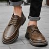 Fashion High-quality Men's Leather Shoes Business Retro Style Office and Work Adult Comfortable Luxury Shoes 38-44 Party Hot Selling