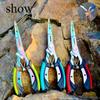 Spot Edelstahl Farbe Titan Zweifarbige Hawkbill Fischkontrollzange, Hakenpicking, Angelzange, Multifunktionale Luya-Zange