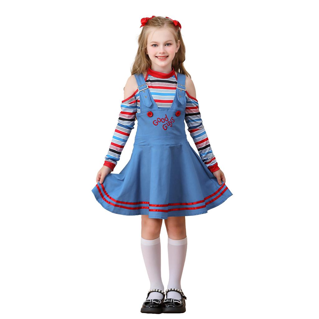 Halloween Children's Costumes Horror Ghost Baby Dress Epiphany Circus Clown Costume Girls European and American Movies
