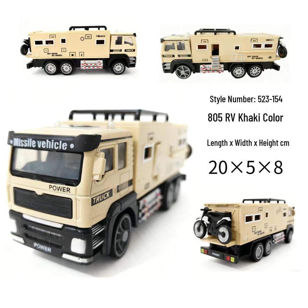 2026 Inertial Off-road Alloy RV Toy Car Model for Kids