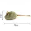 Cat Chew Plush Mouse Toy Interactive Squeaky Imitation Mouse Bite Resistant Kitten Toy Teeth Cleaning Cat Toy Accessories