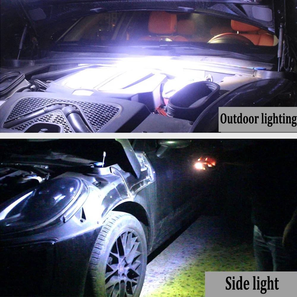 Powerful LED Work Light with Magnet lighting Flashlight Car Garage Mechanic Lamp USB Charging COB Emergency Light Warning Light
