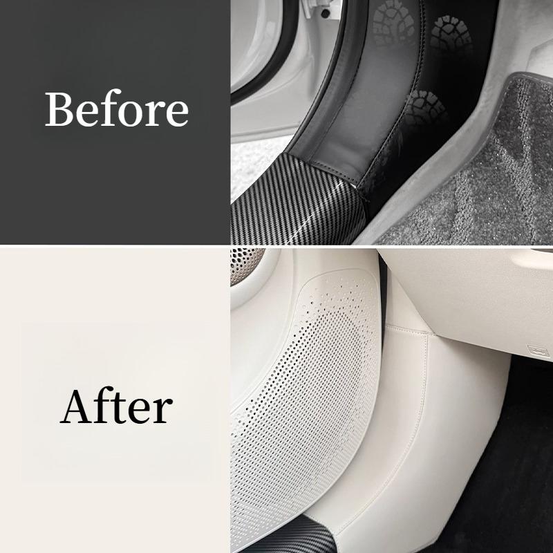 For 2026 GWM ORA 5 Door Sill Anti Kick Pad Driver Passenger Foot Rest Side Leather Dirt Proof Protector Interior Accessories