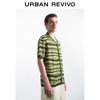 UR Men's Casual Color-block Striped Knit Cardigan