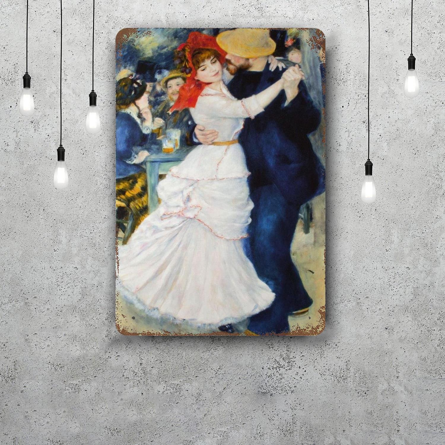 

renoir Metal Signs wall decor Vintage Tin Signs Captain Metal Poster Decor for Bar Pub Club Wall Decoration 20x30cm（7.8x11.8inch）