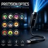 Indoor Holiday Light USB Projector for Christmas, Flexible Gooseneck Night Lamp with 6/10/15/20 LED Projection Films, Ambient Bedroom Ceiling