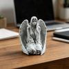 3D Printed Angel Figurine, Desktop Angel Ornament, Resin Angel Sculpture for Bedroom Entrance Hall Study Room Stylish Home Decor Gift