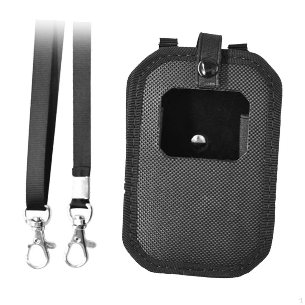 Enforcement Storage Case with Neck Lanyard Outdoor Organizer Lightweight Carrying Bag Pouch