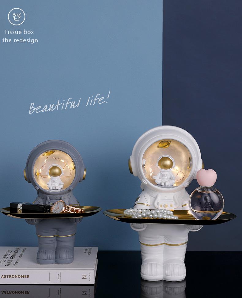 Astronaut Key Storage Tray Resin Ornament