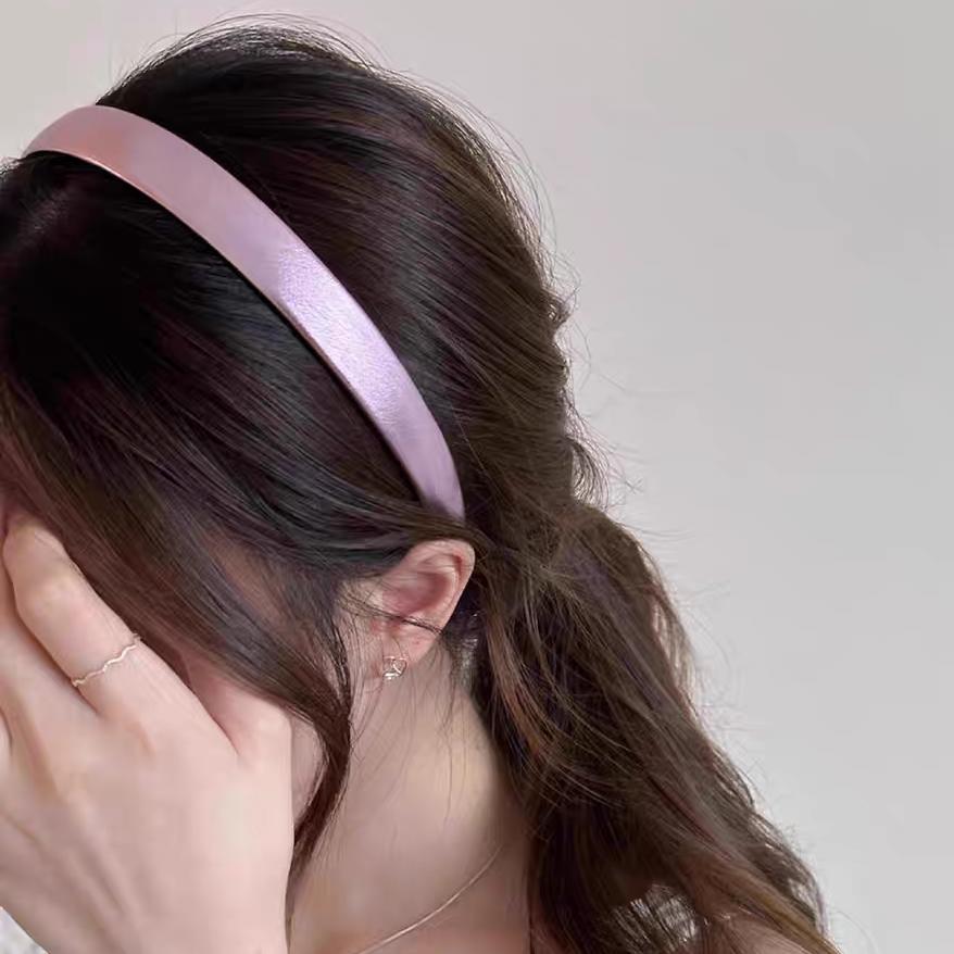 

Новая Европа и Америка Элегантная Золотая Серебристая Кожа ПУ Повязка на Голову для Женщин Девушек Резинки для Волос Аксессуары для Волос