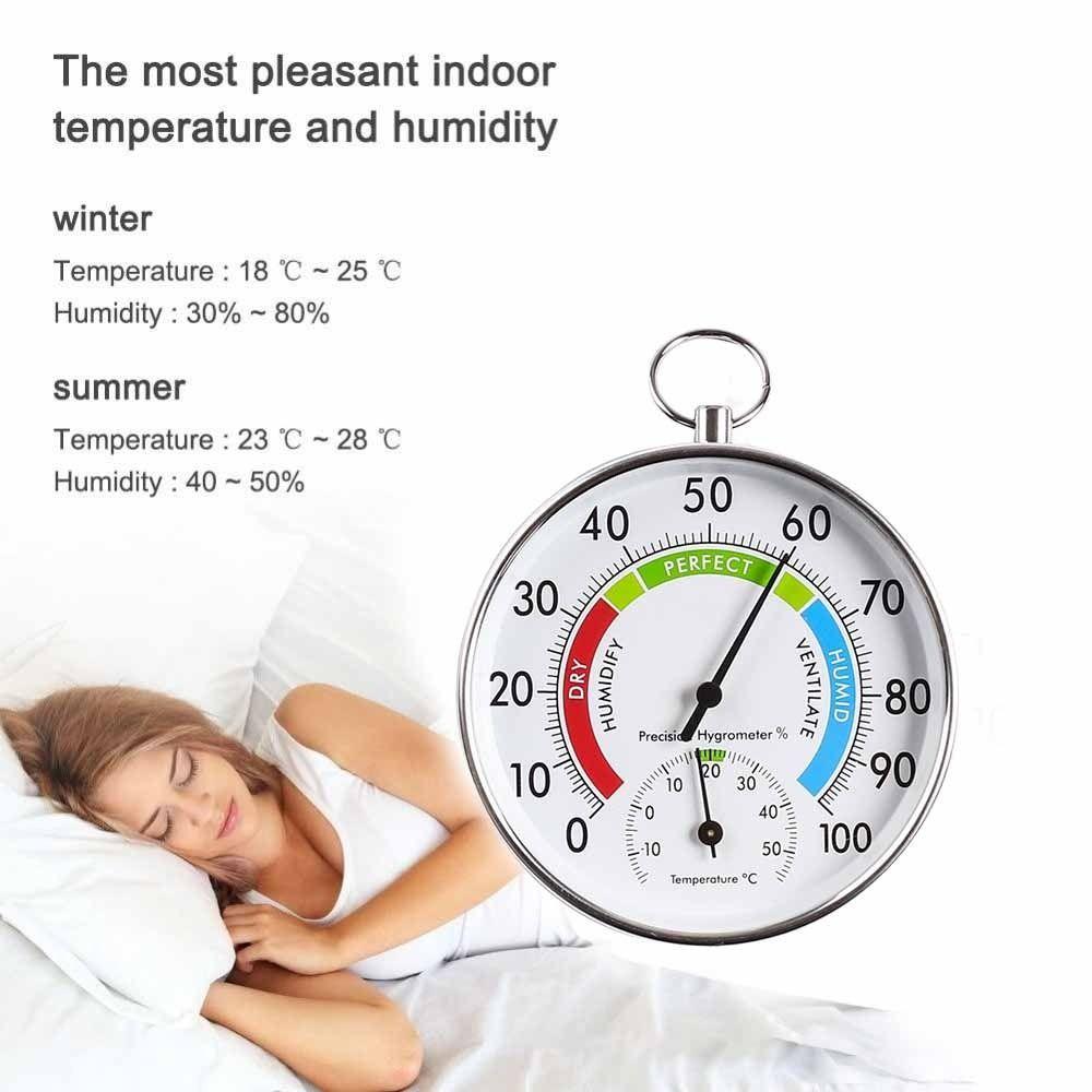 Wall-mounted Sensor Wall Thermometer Hygrometer Temperature Humidity Gauge  Kitchen Application
