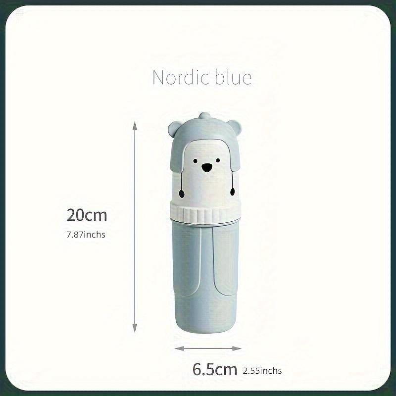 Travel Portable Toothbrush Cup Cute Toothpaste Holder Box Storage Case Box Organizer Travel Toiletries Bathroom Outdoor Supplies